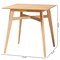 Baxton Studio Leena Mid-Century Modern Natural Oak Finished Wood Counter Height Pub Table 234-13286-ZORO - alternate 8